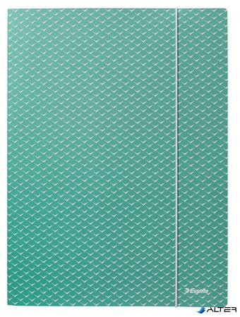 Gumis mappa, karton, A4, ESSELTE "Colour'Breeze", zöld