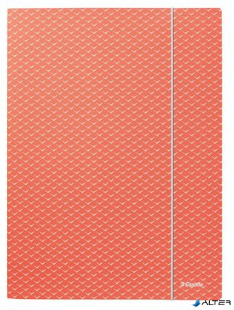 Gumis mappa, karton, A4, ESSELTE "Colour'Breeze", korall