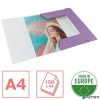 Gumis mappa, karton, A4, ESSELTE "Colour'Breeze", levendula