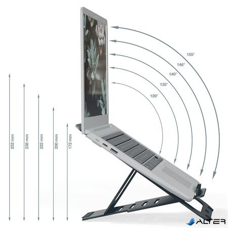 Laptop állvány, összehajtható, LEITZ "Ergo"