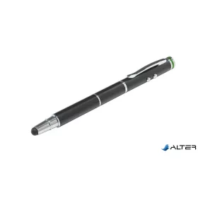   Érintőtoll, érintőképernyős készülékekhez, 4-az-1-ben, LEITZ "Stylus", fekete