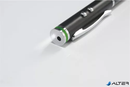 Érintőtoll, érintőképernyős készülékekhez, 4-az-1-ben, LEITZ "Stylus", fekete