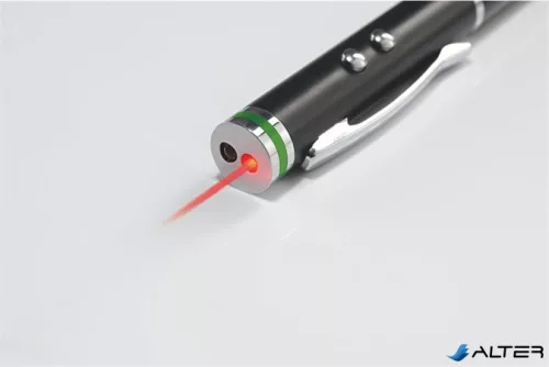 Érintőtoll, érintőképernyős készülékekhez, 4-az-1-ben, LEITZ "Stylus", fekete