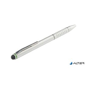   Érintőtoll, érintőképernyős készülékekhez, 2-az-1-ben, LEITZ "Stylus", ezüst