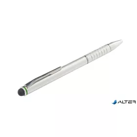   Érintőtoll, érintőképernyős készülékekhez, 2-az-1-ben, LEITZ "Stylus", ezüst