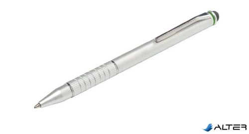 Érintőtoll, érintőképernyős készülékekhez, 2-az-1-ben, LEITZ "Stylus", ezüst