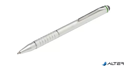 Érintőtoll, érintőképernyős készülékekhez, 2-az-1-ben, LEITZ "Stylus", ezüst