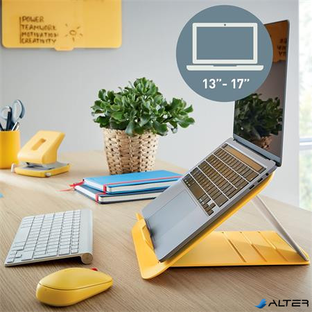 Laptop állvány, LEITZ "Ergo Cosy", melegsárga
