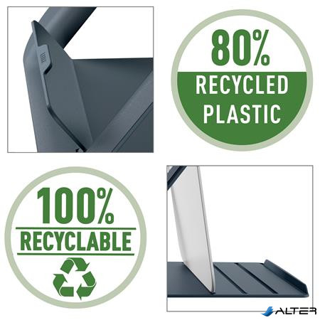 Laptop állvány, LEITZ "Ergo Cosy", bársonyszürke