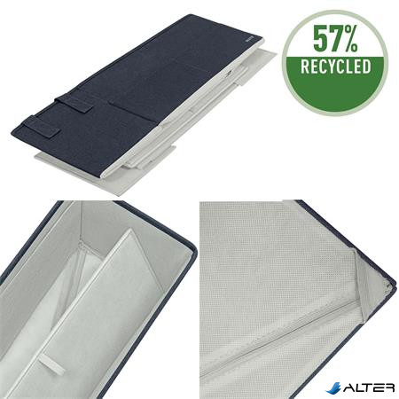 Hordozótáska, 3 rekeszes, LEITZ "Fabric Hot Desking", sötétszürke