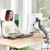 Monitortartó-kar, egy monitorhoz, LEITZ "Ergo", sötétszürke