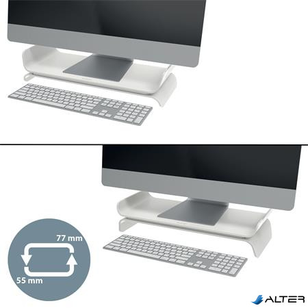 Monitorállvány, LEITZ "Ergo", világosszürke