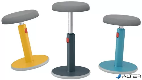 Ülő/álló szék, ergonomikus, LEITZ "Ergo Cosy Active", bársonyszürke