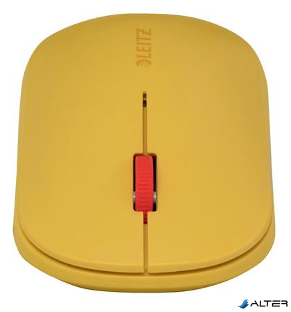 Egér, vezeték nélküli, Bluetooth, LEITZ "Cosy", melegsárga