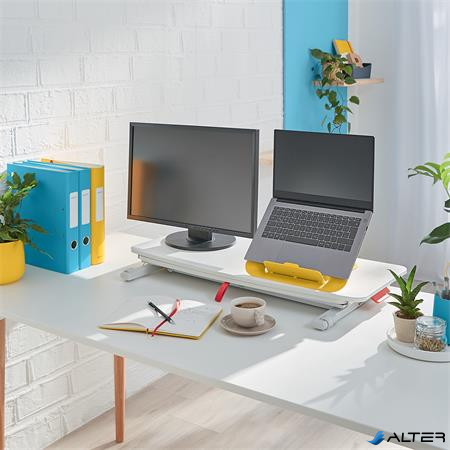 Ülő/álló munkaállomás, kihúzható billentyűzettartóval, LEITZ "Ergo Cosy"