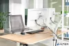 Monitortartó-kar, kettő monitorhoz, LEITZ "Ergo Dual", világosszürke