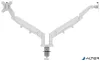 Monitortartó-kar, kettő monitorhoz, LEITZ "Ergo Dual", világosszürke