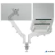 Monitor- és laptoptartó-kar, LEITZ "Ergo Dual", világosszürke