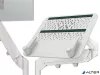 Monitor- és laptoptartó-kar, LEITZ "Ergo Dual", világosszürke