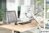 Monitor- és laptoptartó-kar, LEITZ "Ergo Dual", világosszürke