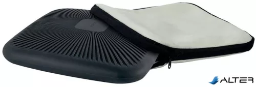 Ülőpárna, ergonómiai, szövetborítású, LEITZ "Ergo", világosszürke