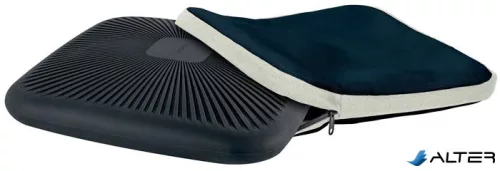 Ülőpárna, ergonómiai, szövetborítású, LEITZ "Ergo", sötétszürke