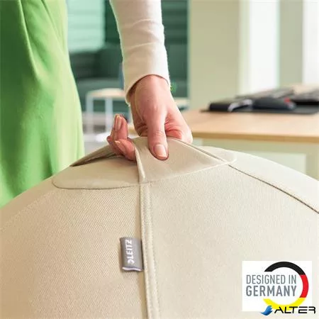 Ülőlabda, nehezékkel, 55cm, LEITZ "Ergo Active", világosszürke