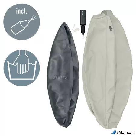 Ülőlabda, nehezékkel, 75cm, LEITZ "Ergo Active", világosszürke