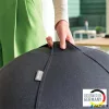 Ülőlabda, nehezékkel, 75cm, LEITZ "Ergo Active", sötétszürke