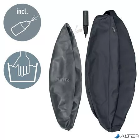 Ülőlabda, nehezékkel, 75cm, LEITZ "Ergo Active", sötétszürke