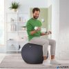 Ülőlabda, nehezékkel, 75cm, LEITZ "Ergo Active", sötétszürke