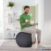 Ülőlabda, nehezékkel, 75cm, LEITZ "Ergo Active", sötétszürke