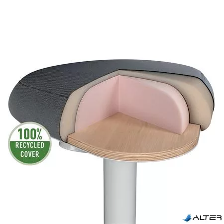 Állószék, billenő, ergonomikus, LEITZ "Ergo Active", világosszürke