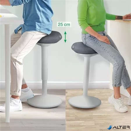Állószék, billenő, ergonomikus, LEITZ "Ergo Active", világosszürke