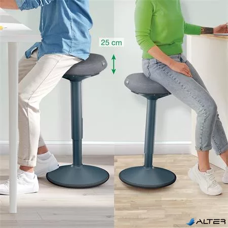 Állószék, billenő, ergonomikus, LEITZ "Ergo Active", sötétszürke