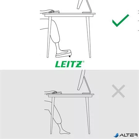 Lábtámasz, állítható, LEITZ "Ergo"