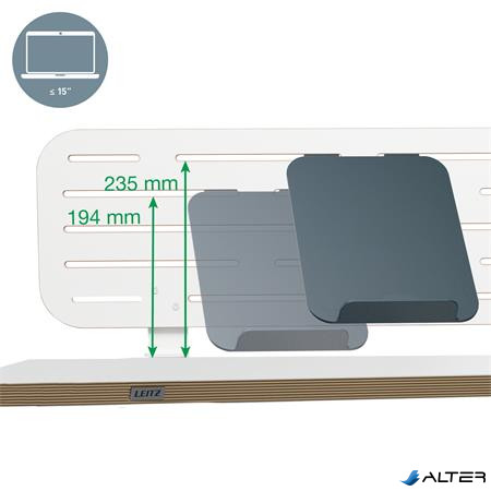 Asztali rendszerező, laptop tartóval, 80x25 cm, LEITZ "Ergo"