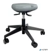 Munkaszék, görgős, ergonomikus, LEITZ "Ergo Comfort Active", világosszürke