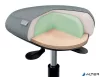 Munkaszék, görgős, ergonomikus, LEITZ "Ergo Comfort Active", világosszürke