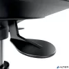 Munkaszék, görgős, ergonomikus, LEITZ "Ergo Comfort Active", világosszürke