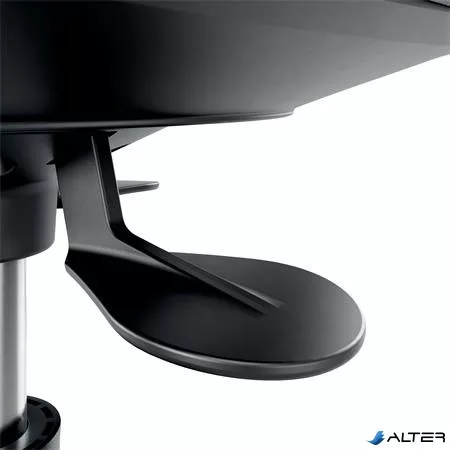 Munkaszék, görgős, ergonomikus, LEITZ "Ergo Comfort Active", világosszürke