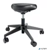 Munkaszék, görgős, ergonomikus, LEITZ "Ergo Comfort", sötétszürke