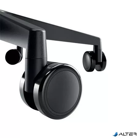 Munkaszék, görgős, ergonomikus, LEITZ "Ergo Comfort", sötétszürke