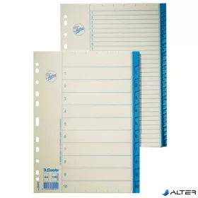 Regiszter, karton, A4, 1-31, ESSELTE, fehér