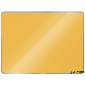   Mágneses üvegtábla, 80x60 cm, LEITZ "Cosy", melegsárga