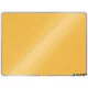 Mágneses üvegtábla, 80x60 cm, LEITZ "Cosy", melegsárga