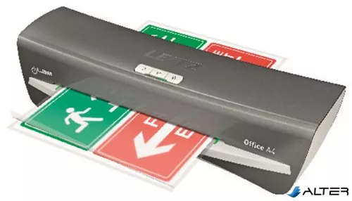 Laminálógép, A4, 80-125 mikron, LEITZ "iLam Office", ezüst