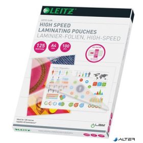   Meleglamináló fólia, 125 mikron, A4, fényes, LEITZ "iLam"