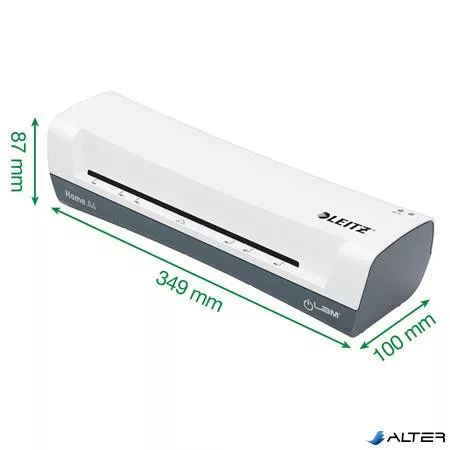 Lamináló készlet, A4, 80-125 mikron, LEITZ "iLam Home 4-in-1", fehér