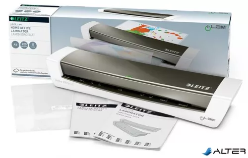 Laminálógép, A3, 80-125 mikron, LEITZ "iLam Home Office", szürke